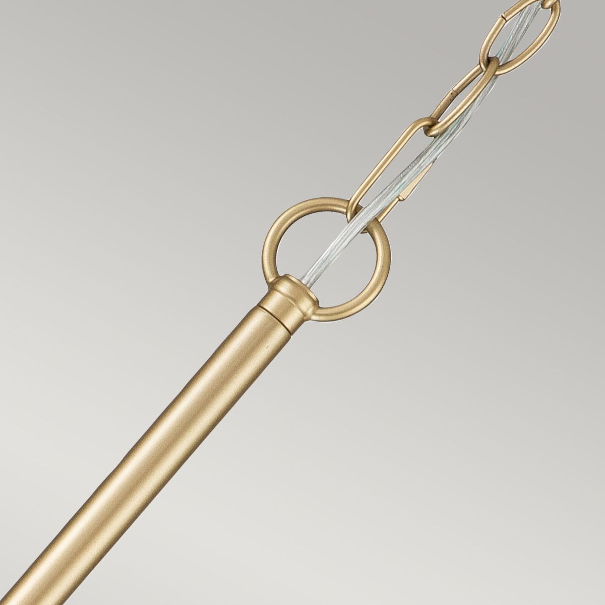 Capitol Hill 6lt Chandelier Painted Natural Brass