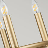Capitol Hill 6lt Chandelier Painted Natural Brass