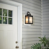 Carlson Double Light Rubbed Bronze Outdoor Wall Lantern