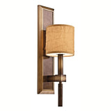 Elegant Celestial Wall Sconce with Crinkle Shade and Cambridge Bronze Finish
