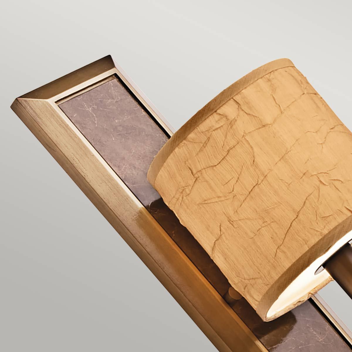 Elegant Celestial Wall Sconce with Crinkle Shade and Cambridge Bronze Finish