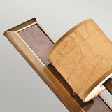 Elegant Celestial Wall Sconce with Crinkle Shade and Cambridge Bronze Finish