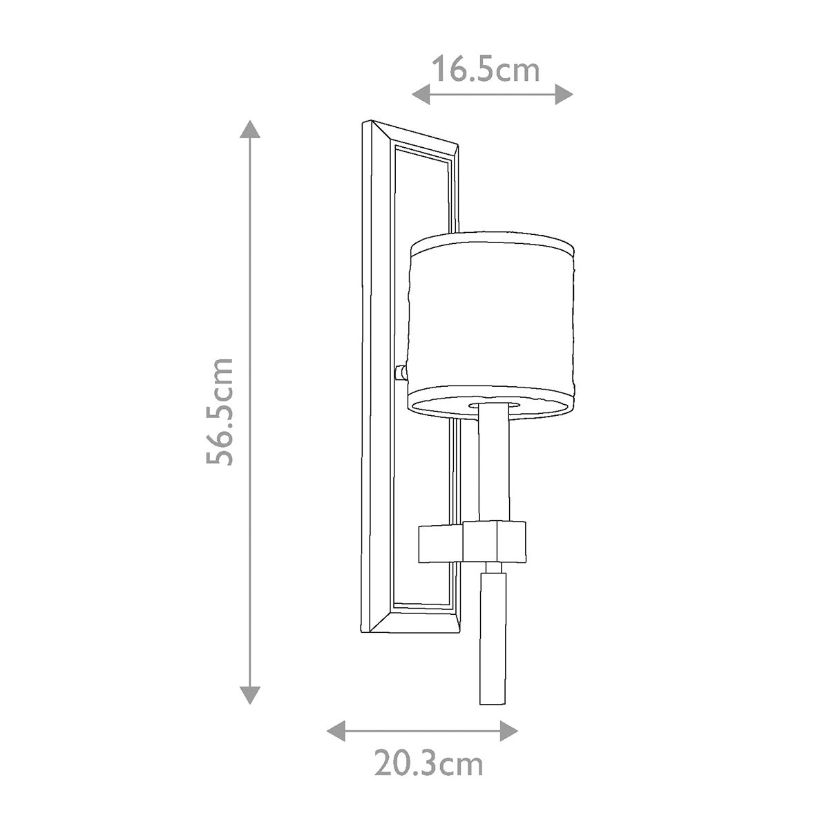 Elegant Celestial Wall Sconce with Crinkle Shade and Cambridge Bronze Finish