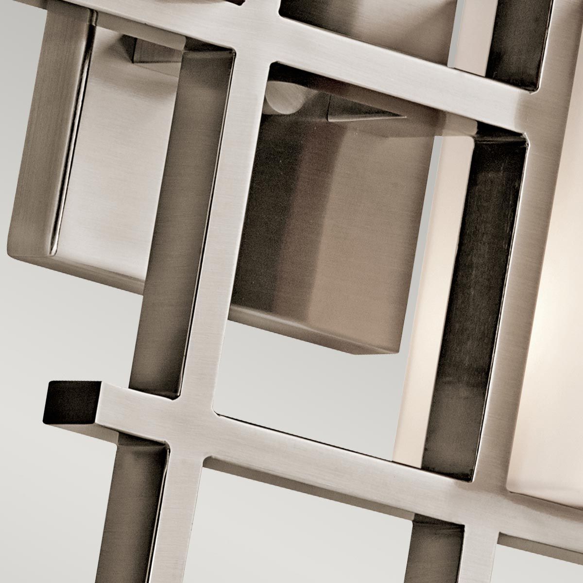 Modern Nickel Art Deco Wall Sconce - City Lights Collection