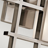 Modern Nickel Art Deco Wall Sconce - City Lights Collection
