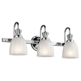 Cora Trio LED Chrome Bathroom Wall Fixture