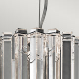 Radiant Crystal Skye LED Mini Pendant - Polished Chrome Elegance