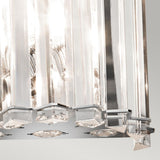 Gleaming Chrome Crystal Prism Wall Light