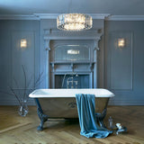 Gleaming Chrome Crystal Prism Wall Light