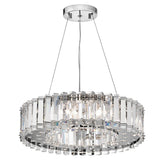 Radiant Elegance: Modern Crystal Prism LED Chandelier