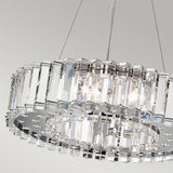 Radiant Elegance: Modern Crystal Prism LED Chandelier