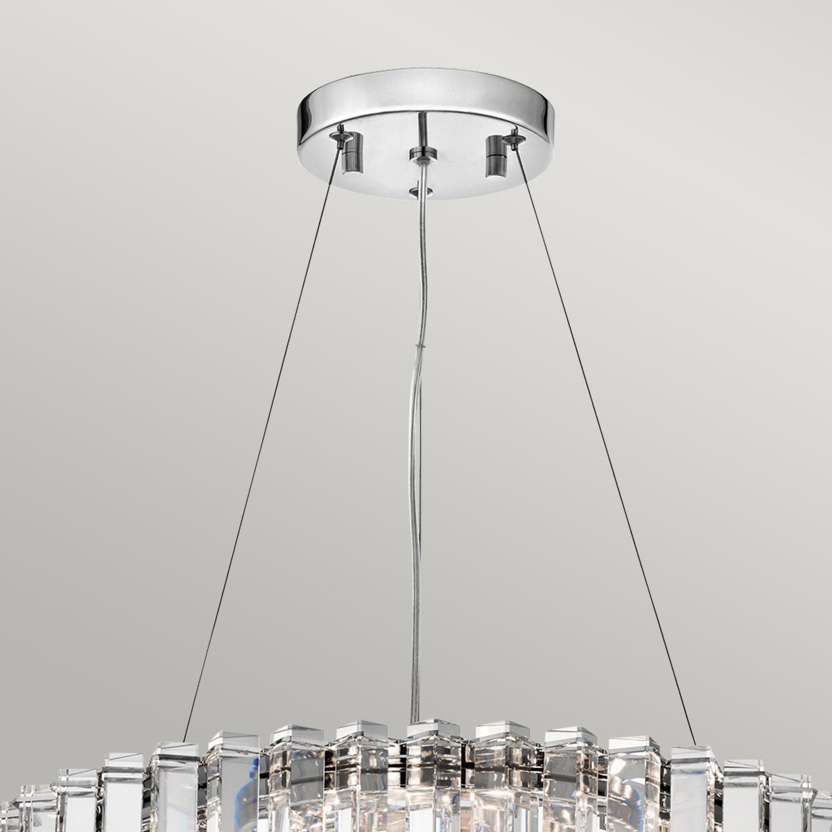 Radiant Elegance: Modern Crystal Prism LED Chandelier
