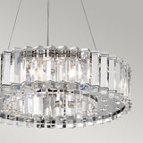 Radiant Elegance: Modern Crystal Prism LED Chandelier