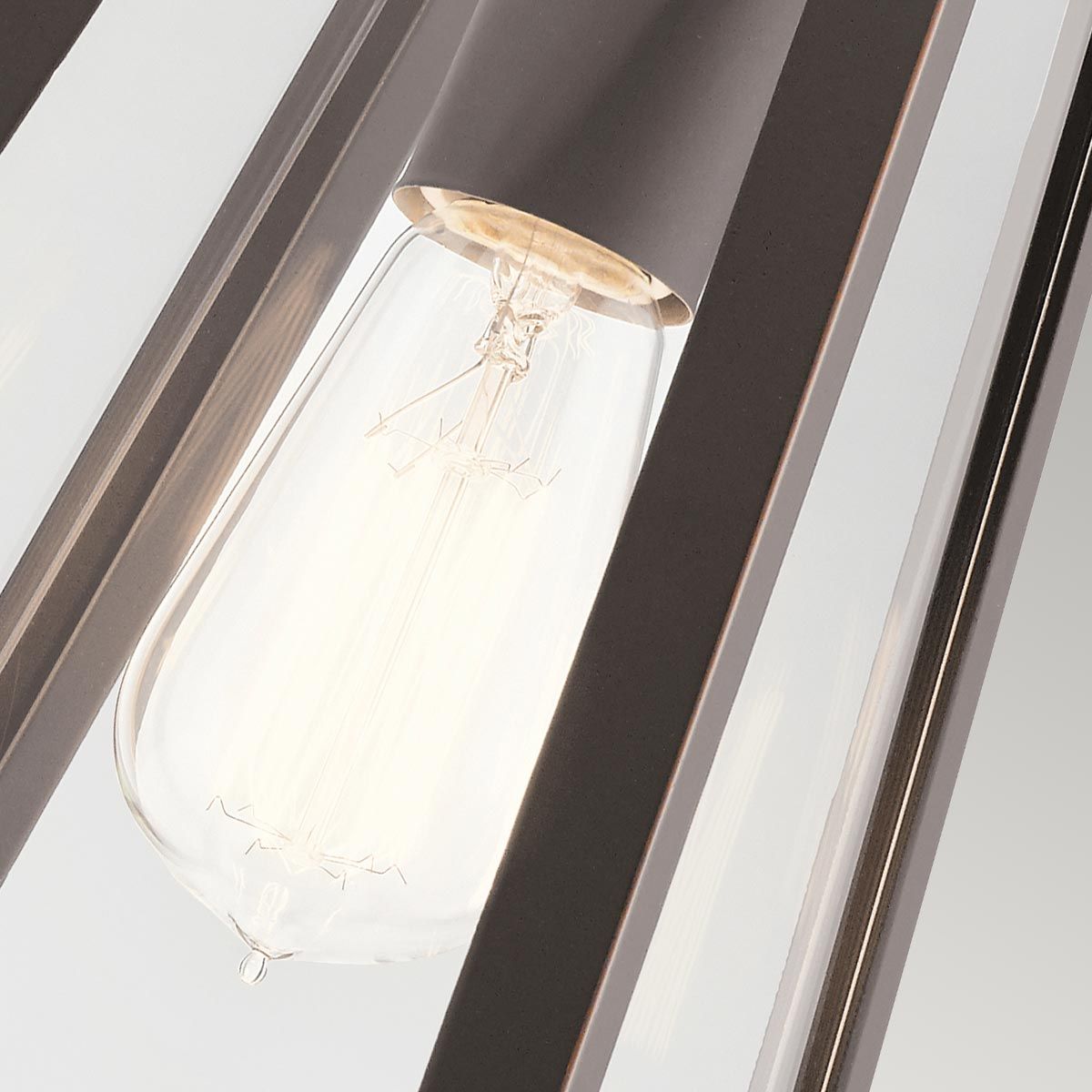 Delison Medium Wall Lantern in Rubbed Bronze Finish
