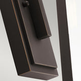 Delison Medium Wall Lantern in Rubbed Bronze Finish