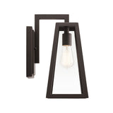 Delison Medium Wall Lantern in Rubbed Bronze Finish