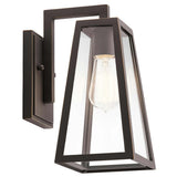 Rubbed Bronze Outdoor Wall Lantern - Delison Collection