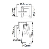 Rubbed Bronze Outdoor Wall Lantern - Delison Collection