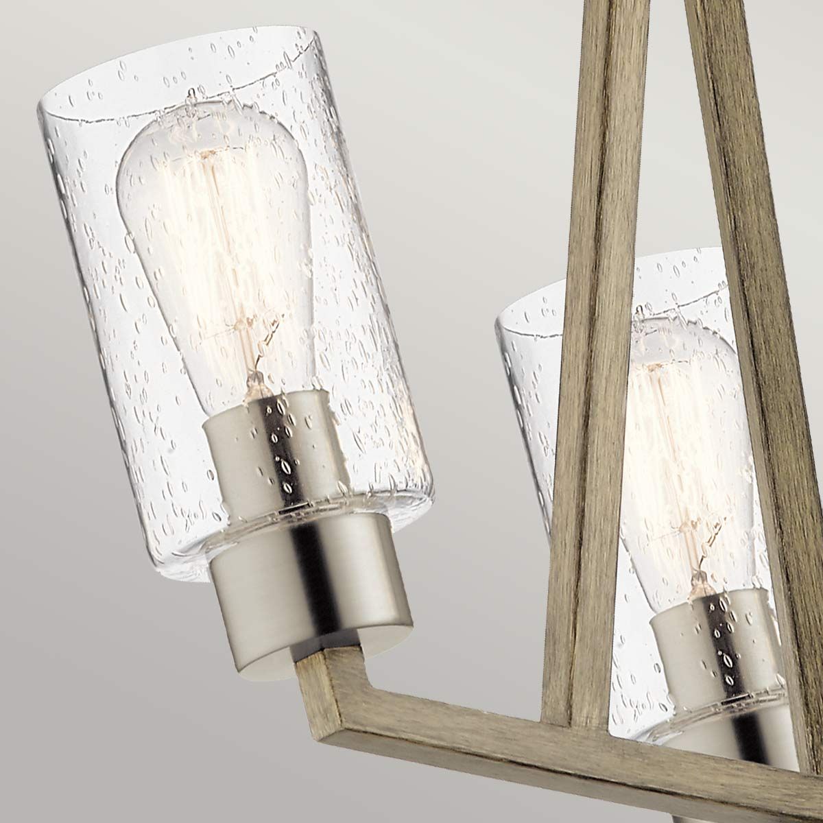 Deryn Distressed Antique Grey 3-Light Coastal Chandelier