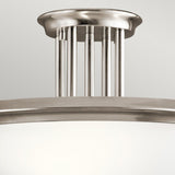 Dreyfus Modern 3-Light Pewter Ceiling Fixture