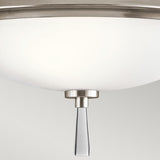 Dreyfus Modern 3-Light Pewter Ceiling Fixture