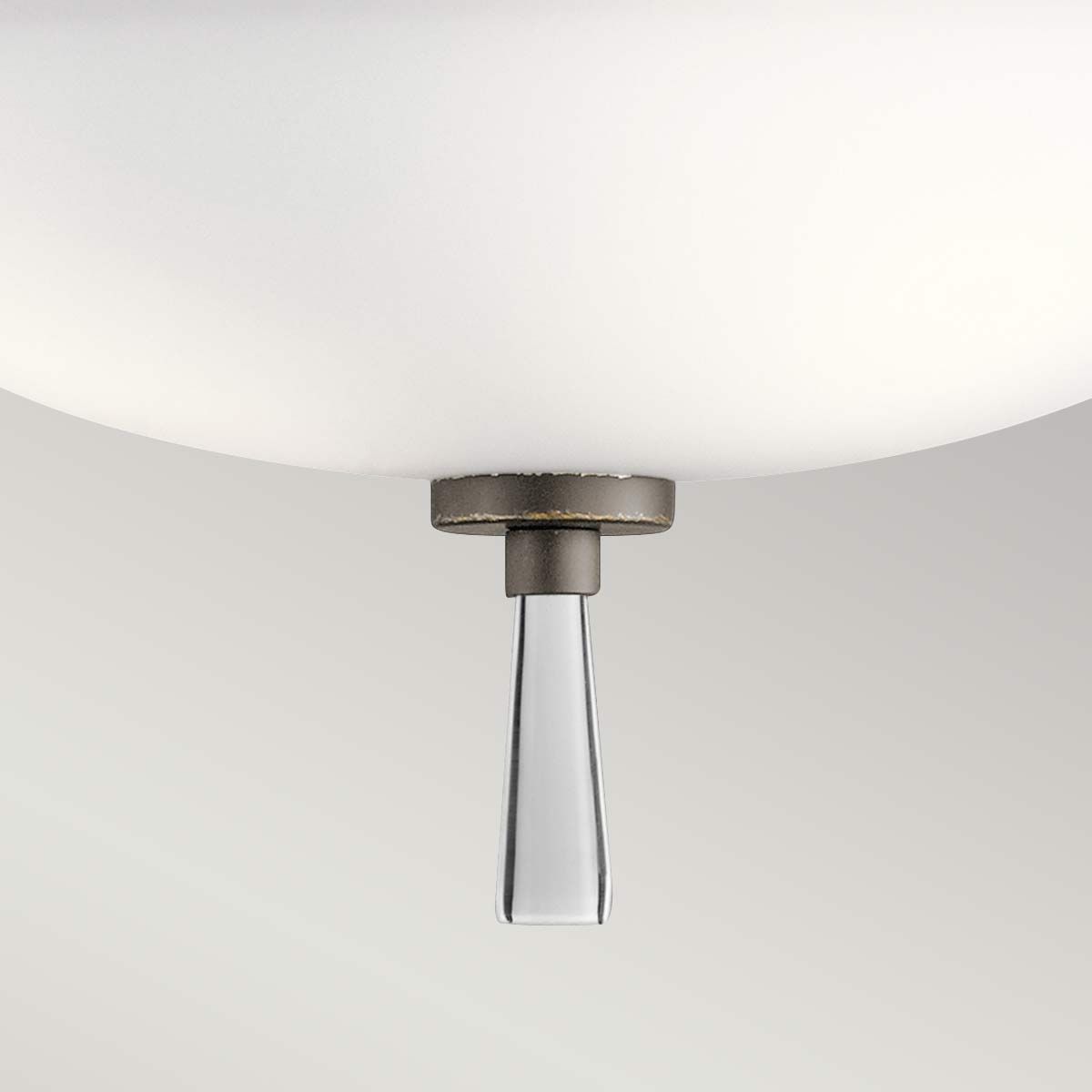 Dreyfus Trio Light Semi-Flush Ceiling Fixture in Olde Bronze
