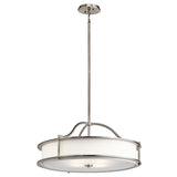 Emory 4-Light Convertible Chandelier in Classic Pewter Finish