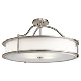 Emory 4-Light Convertible Chandelier in Classic Pewter Finish