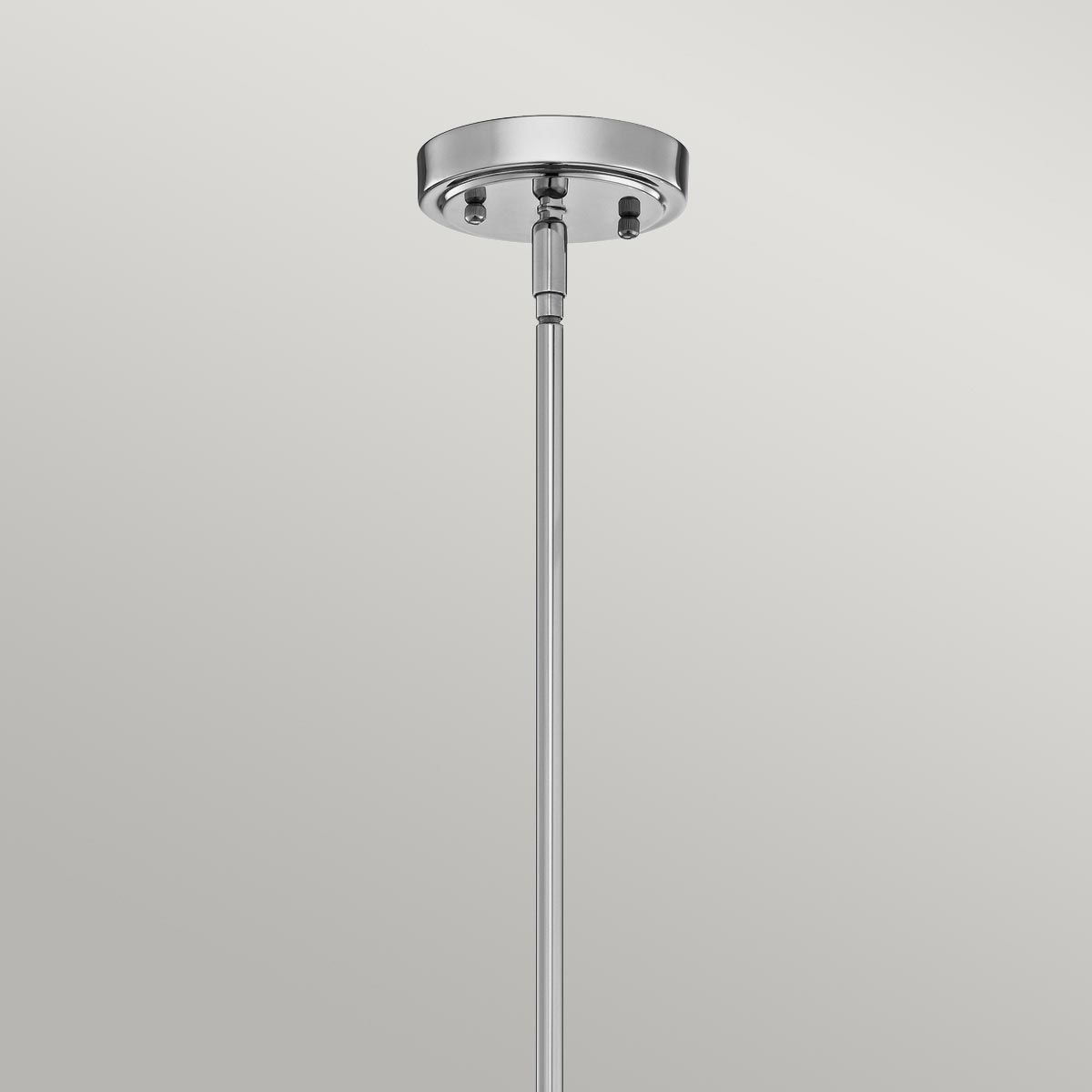 Everly Medium Chrome Pendant Light with Clear Glass Shade