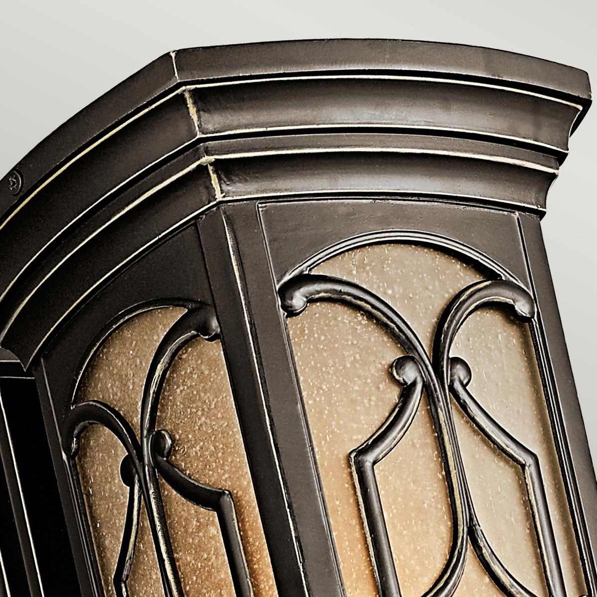 Franceasi Vintage Bronze Elegance Medium Flush Wall Light
