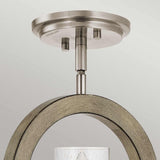 Versatile Grand Bank Light Fixture: Pendant, Wall, or Semi-Flush