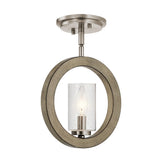 Versatile Grand Bank Light Fixture: Pendant, Wall, or Semi-Flush
