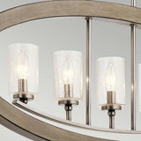 Elegant Grand Bank 5-Light Chandelier in Distressed Antique Gray