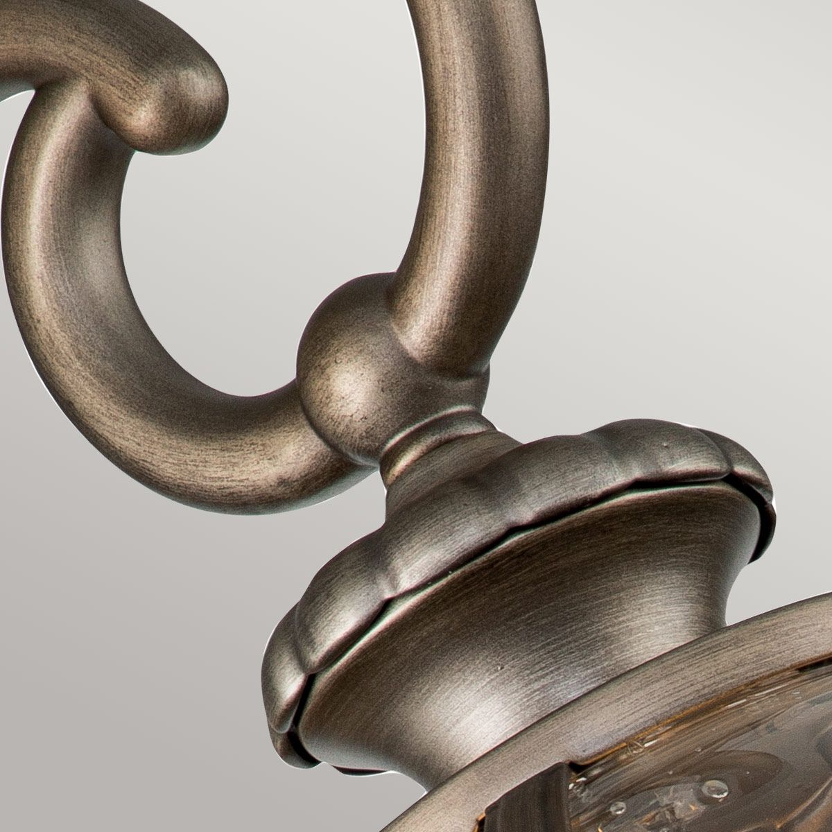 Halleron Victorian-Inspired Burnished Bronze Outdoor Wall Lantern