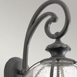 Halleron Victorian-Inspired 3-Light Outdoor Sconce in Londonderry Finish