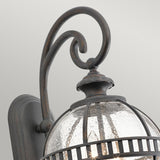 Halleron Small Two-Light Wall Fixture in Derry Bronze
