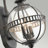 Halleron Small Two-Light Wall Fixture in Derry Bronze