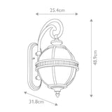 Halleron Small Two-Light Wall Fixture in Derry Bronze