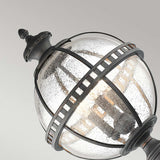 Halleron Trio Light Victorian Pedestal Lantern in Londonderry Finish