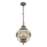 Elegant Victorian-Inspired 3-Light Outdoor Lantern in Burnished Bronze