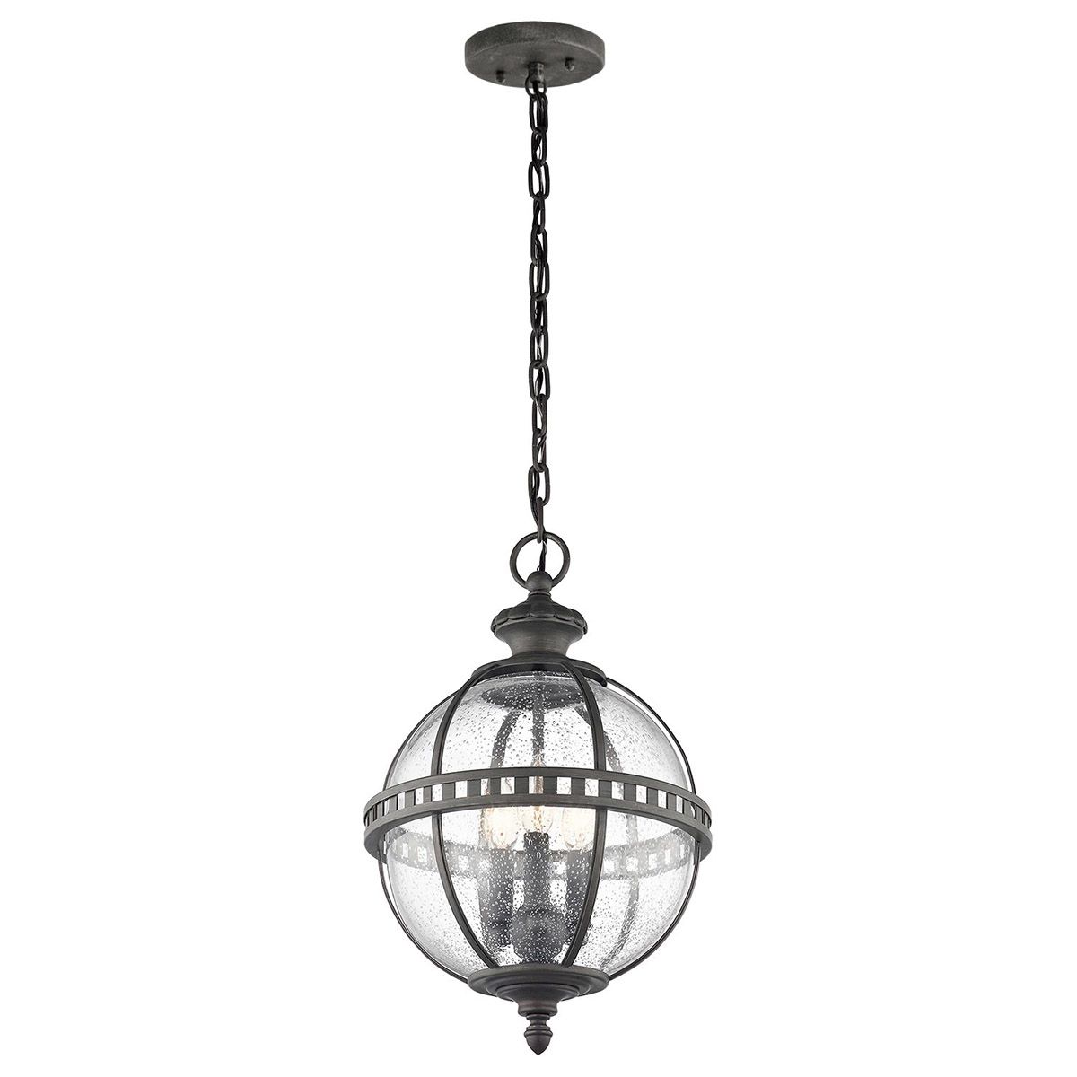 Victorian Charm 3-Light Chain Lantern in Londonderry Bronze