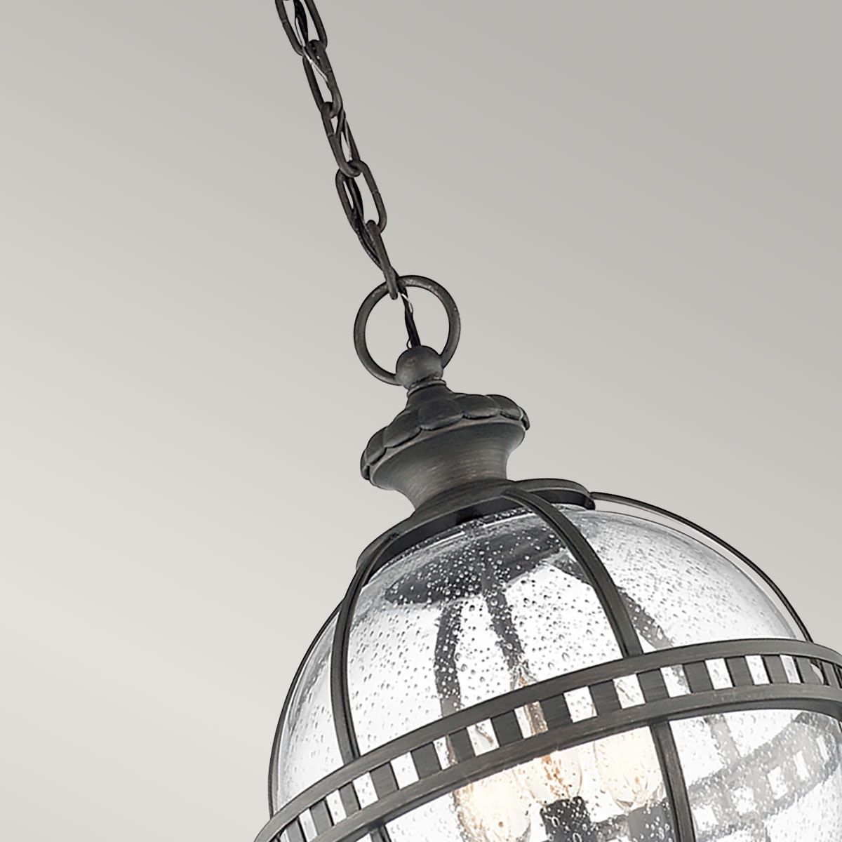 Victorian Charm 3-Light Chain Lantern in Londonderry Bronze