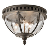 Halleron 3-Light Victorian Flush Light in Londonderry Finish