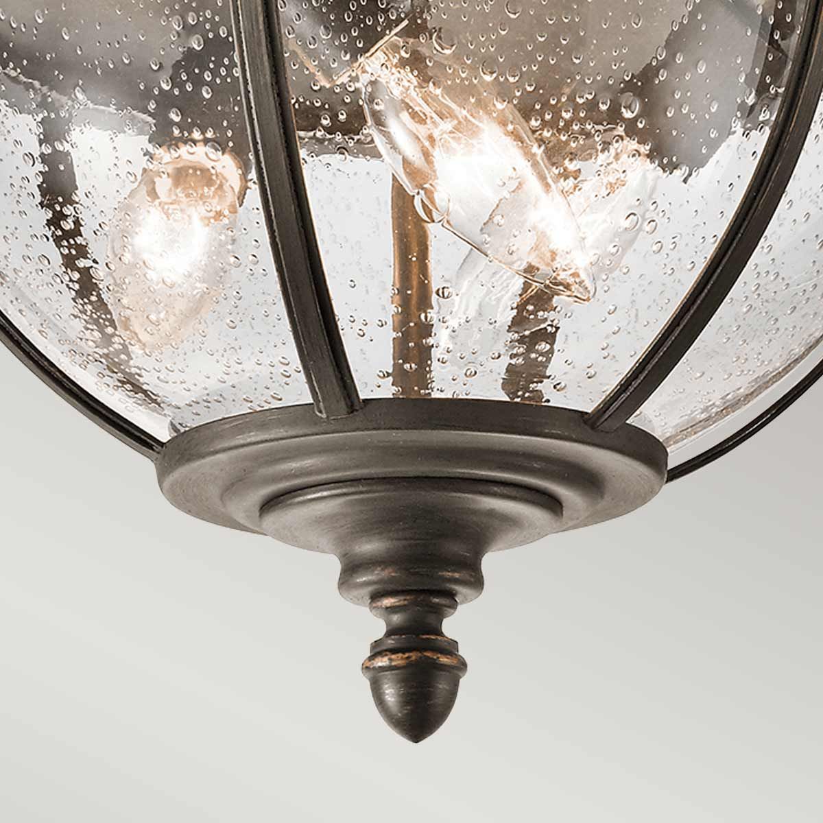 Halleron 3-Light Victorian Flush Light in Londonderry Finish