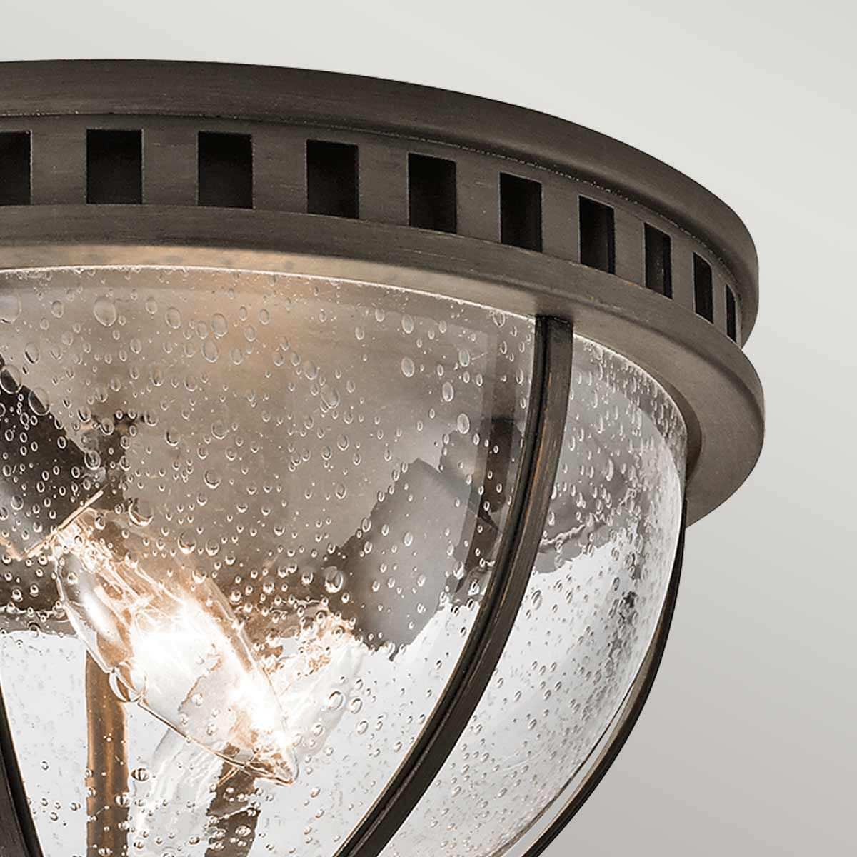 Halleron 3-Light Victorian Flush Light in Londonderry Finish