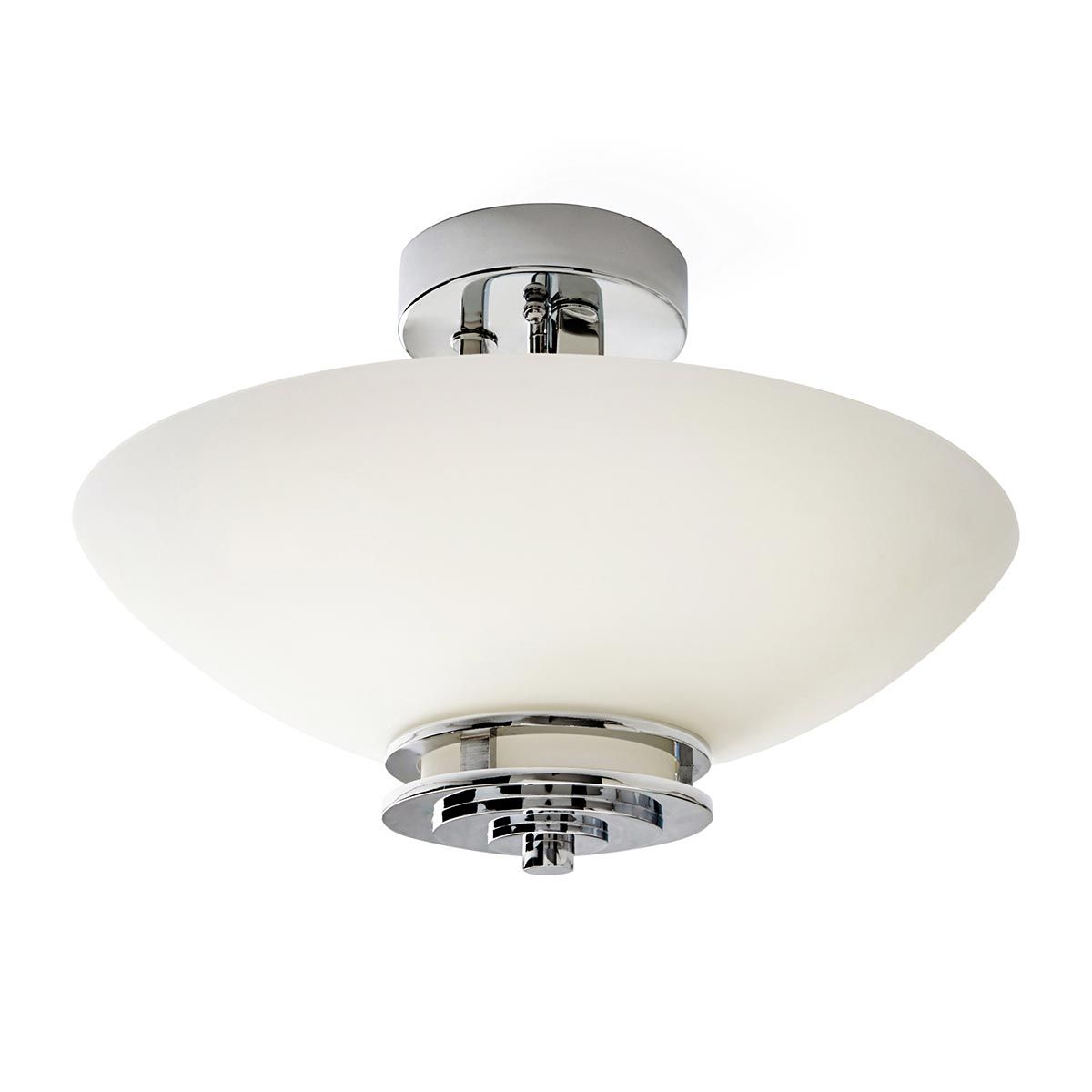 Hendrik Trio Glow Semi-Flush Ceiling Light in Polished Chrome
