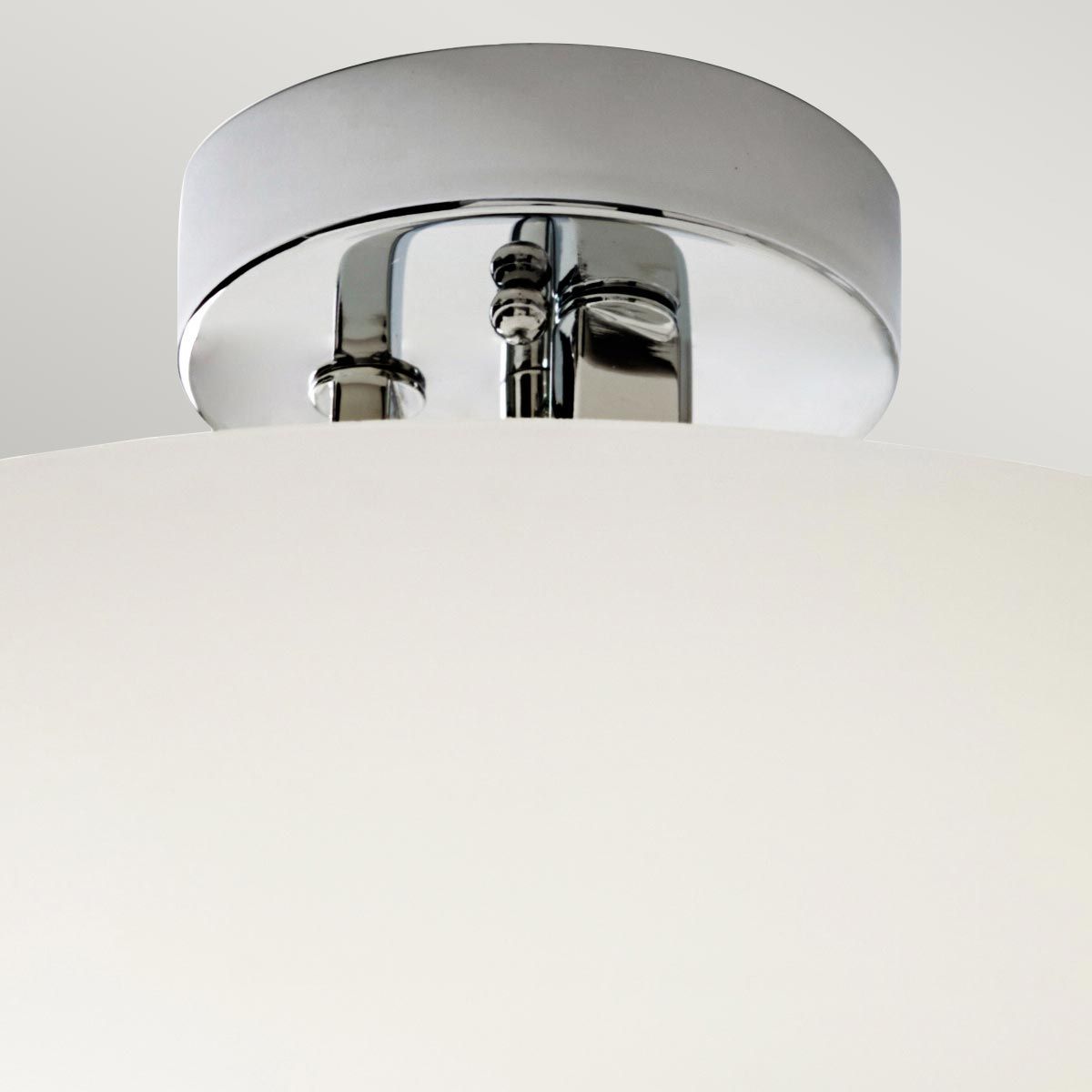 Hendrik Trio Glow Semi-Flush Ceiling Light in Polished Chrome