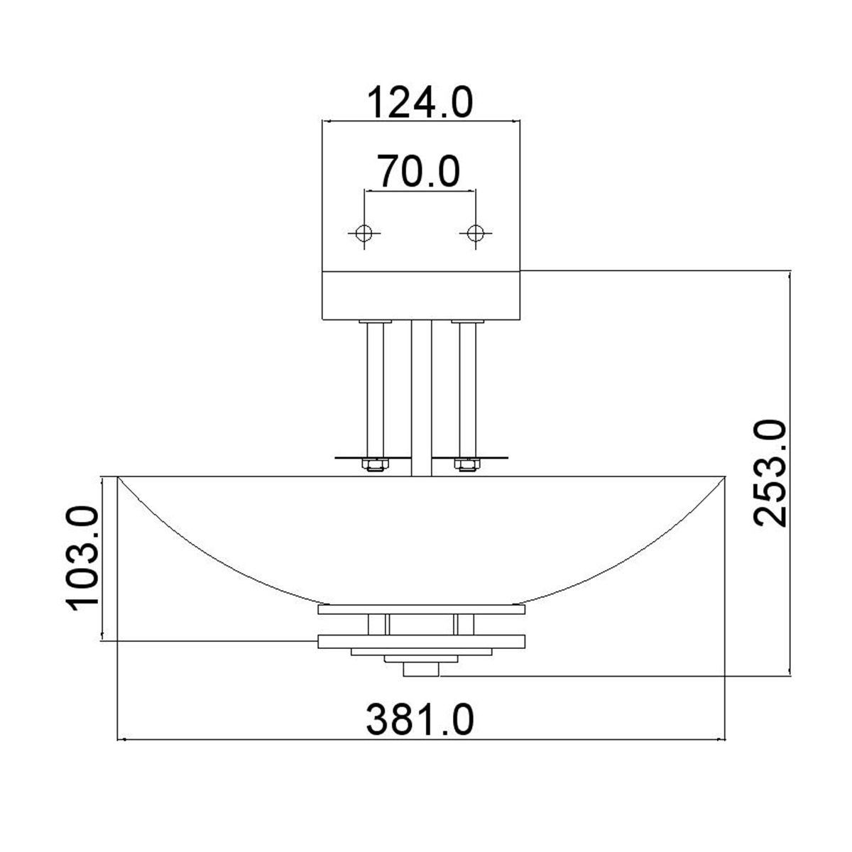 Hendrik Trio Glow Semi-Flush Ceiling Light in Polished Chrome