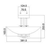 Hendrik Trio Glow Semi-Flush Ceiling Light in Polished Chrome