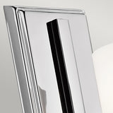 Hendrik Polished Chrome Opal Glass LED Bathroom Wall Light